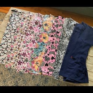 Lot of 7 XS Scrub tops